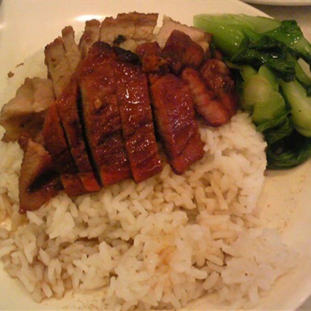叉烧烧肉双拼飯