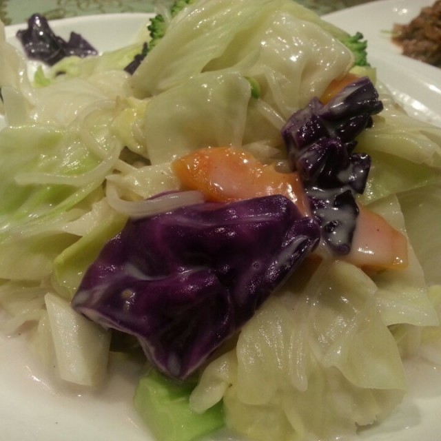 椰汁炒杂菜