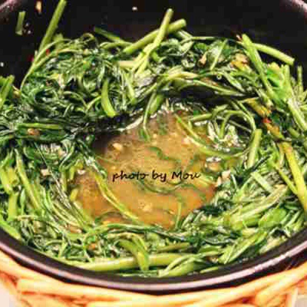 虾酱炒空心菜
