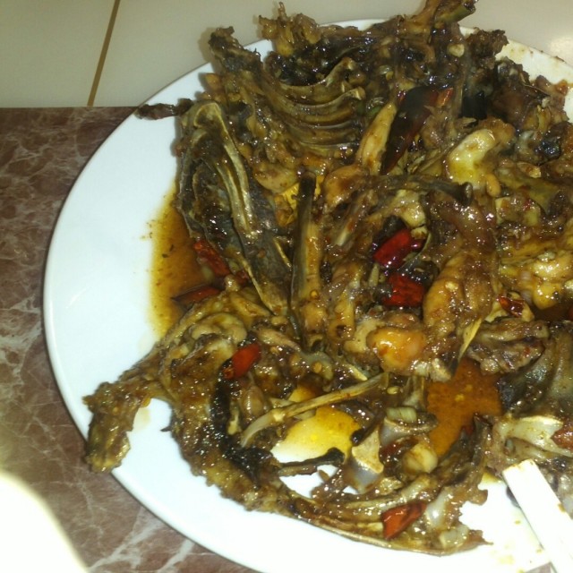 辣炒鸡架