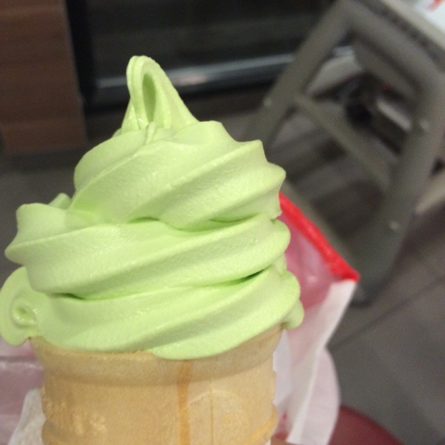 茉莉抹茶甜筒