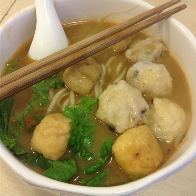 花枝丸沙茶面