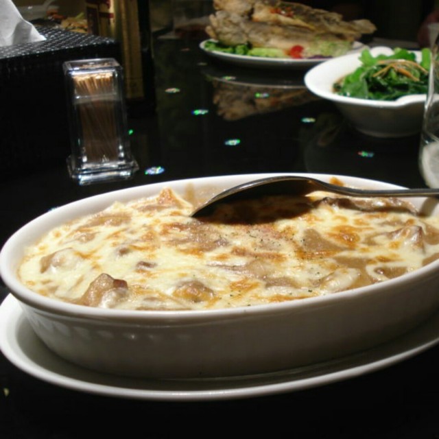 芝士焗菌菇