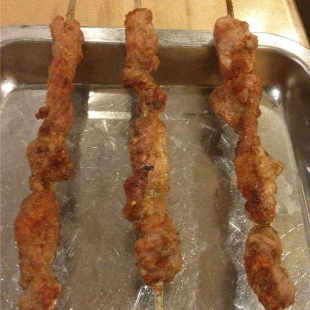 碳烤羊肉串