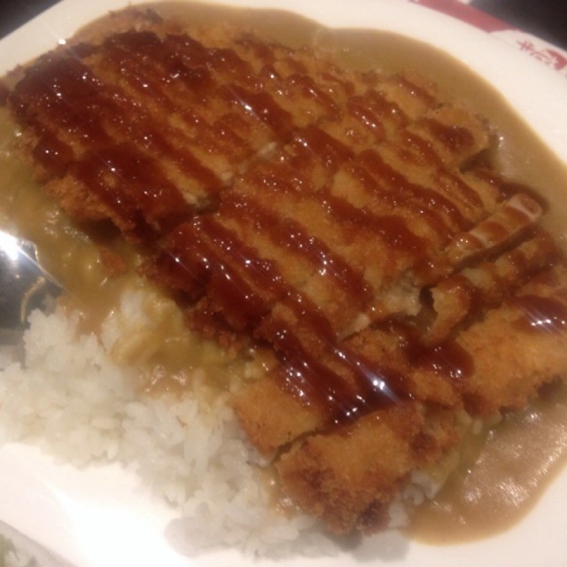 猪扒咖喱饭