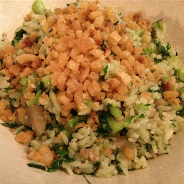 猪油渣菜饭