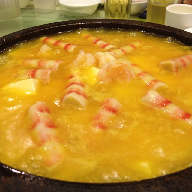 石锅蟹黄豆腐