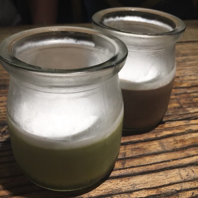抹茶慕斯+巧克力慕斯