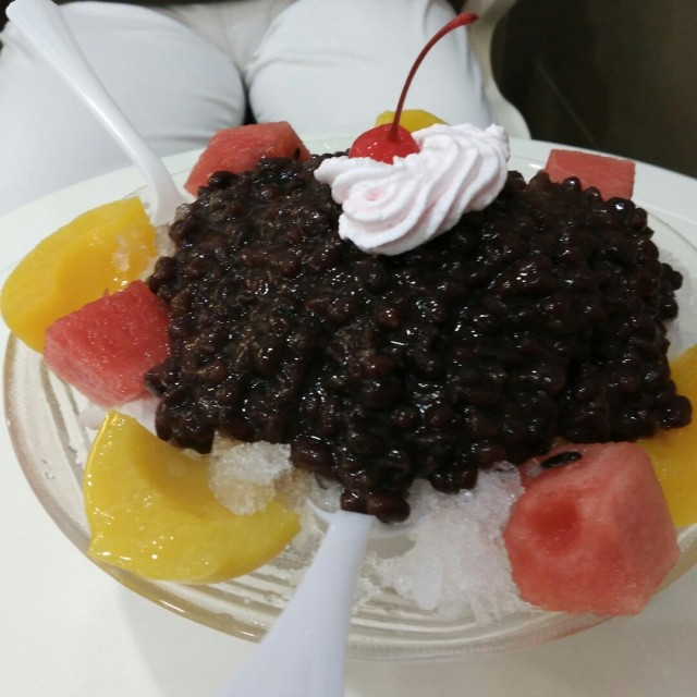 传统红豆刨冰