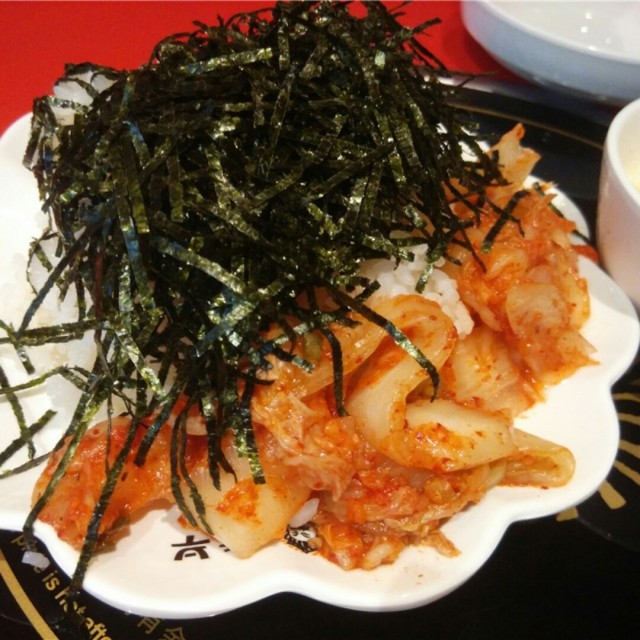 海苔泡菜饭