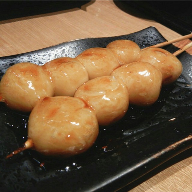日式烤甜糯米团子