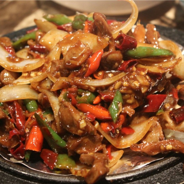 铁板炒鸡杂
