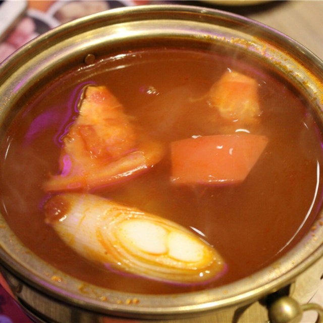番茄海鲜锅底