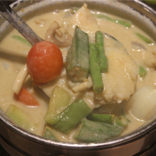 绿咖喱鸡
