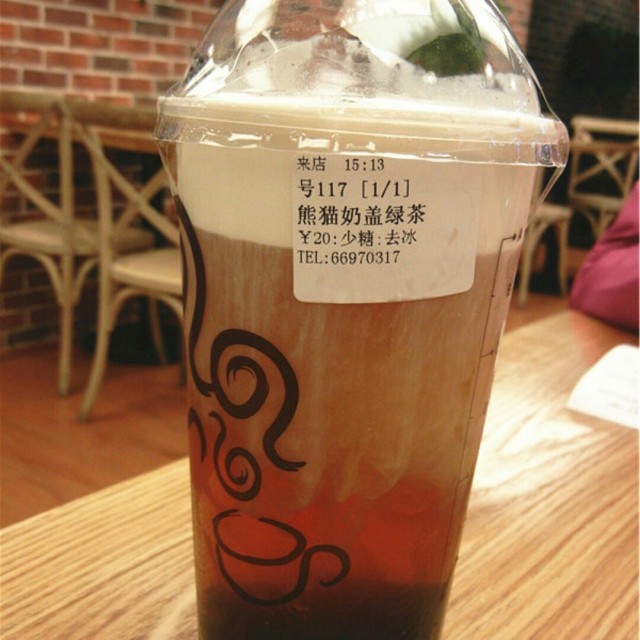 熊猫奶盖绿茶