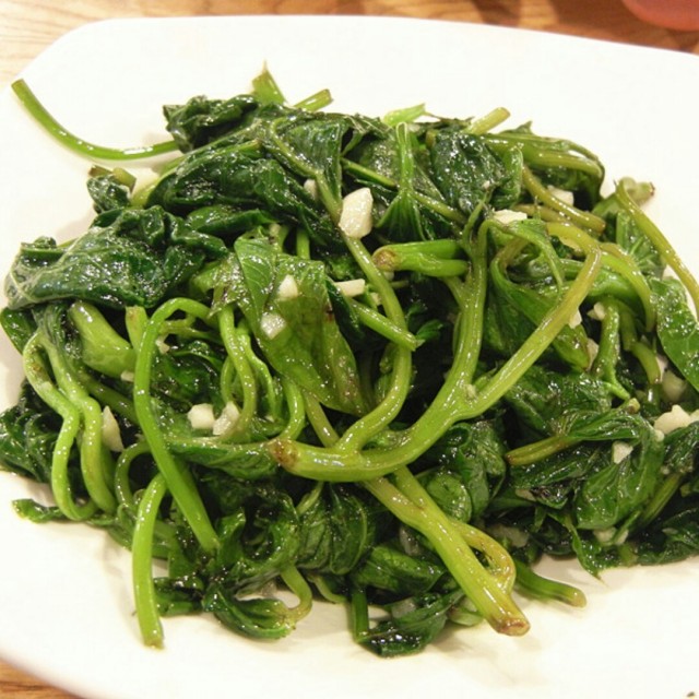 地瓜叶蒜泥