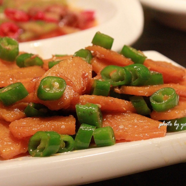 南瓜炒豆角
