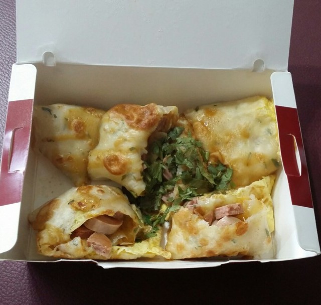 Sausage Cheese Egg Crepe
