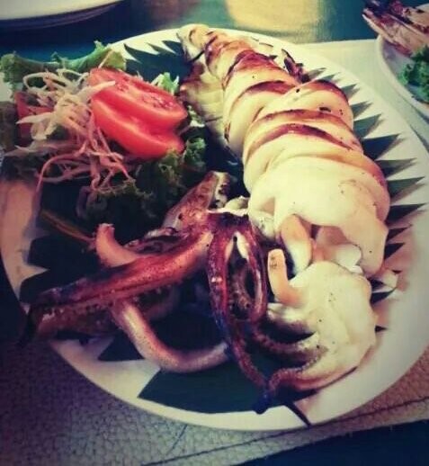 ปลาหมึกย่าง