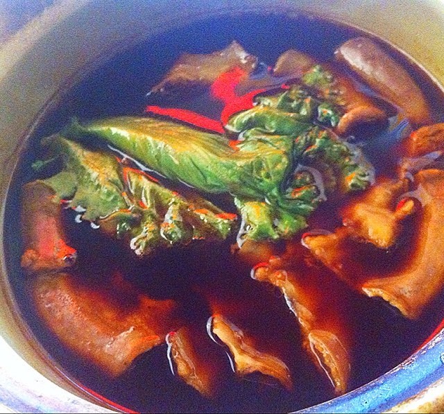 Braised pig's offal