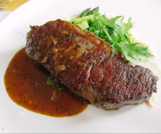 Grilled beef striploin