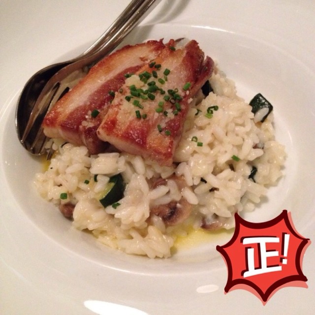 白毛豬肉磨菇risotto