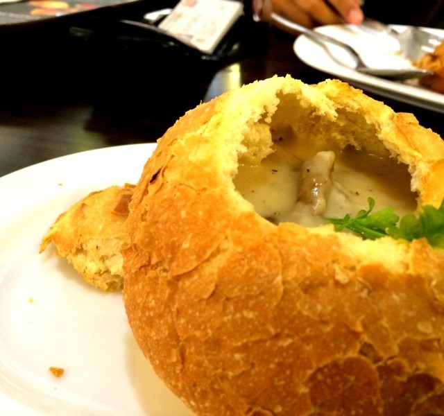 mushroom bread bowl