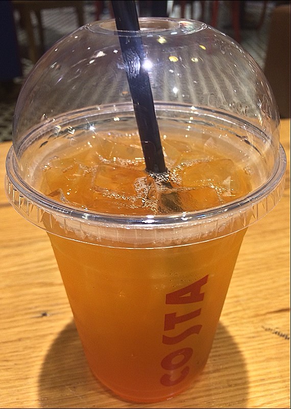 costa peach iced tea