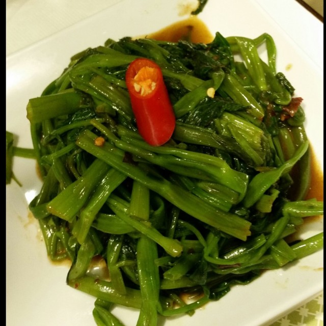 马拉盏炒通菜