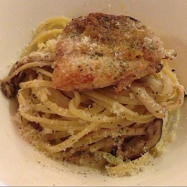 煎烤雞肉野菇麵