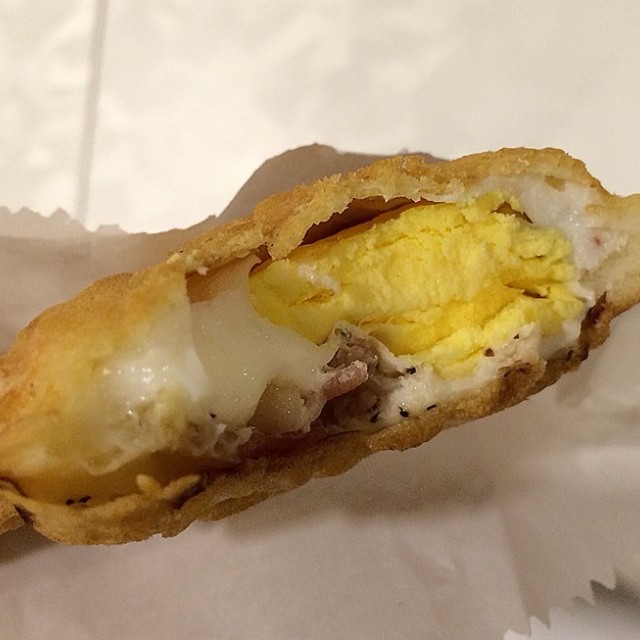 Egg and Bacon Taiyaki