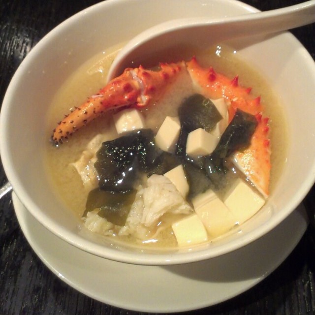 帝王蟹味噌湯