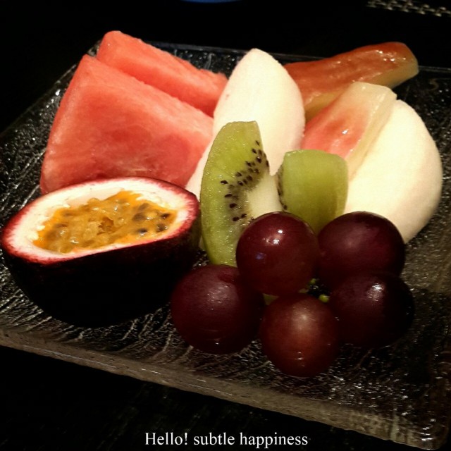 套餐的水果，品質還可以