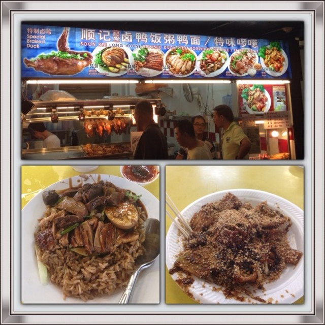 Braised Duck Rice. Rojak 
