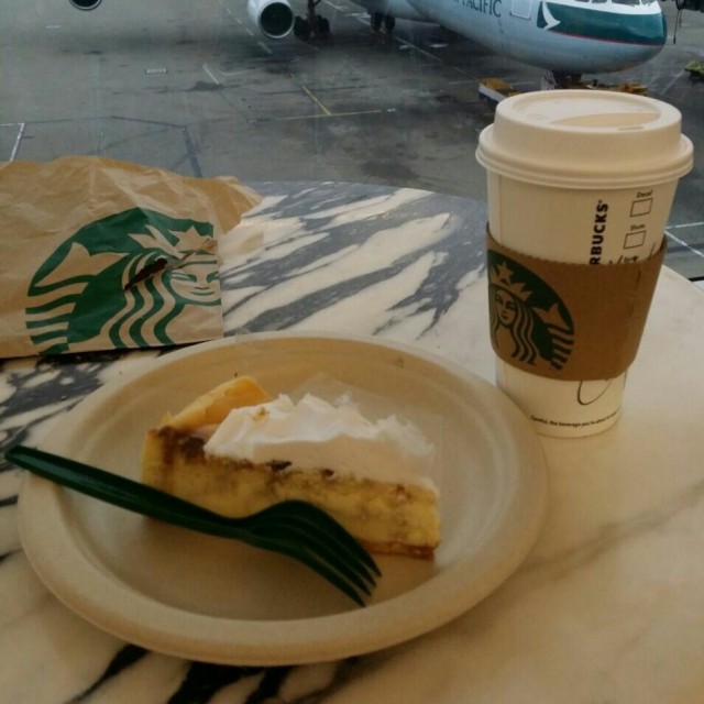 cheesecake and coffee