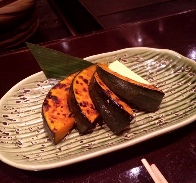 Grilled pumpkin