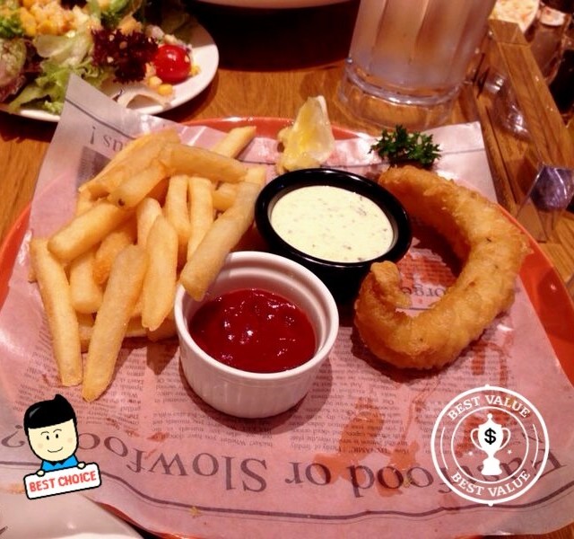 Fish and Chips, Salad
