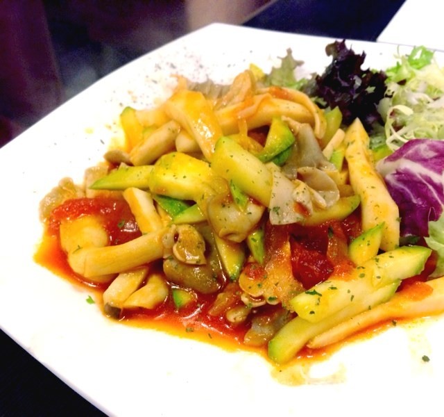 茄汁杂菌配天使面