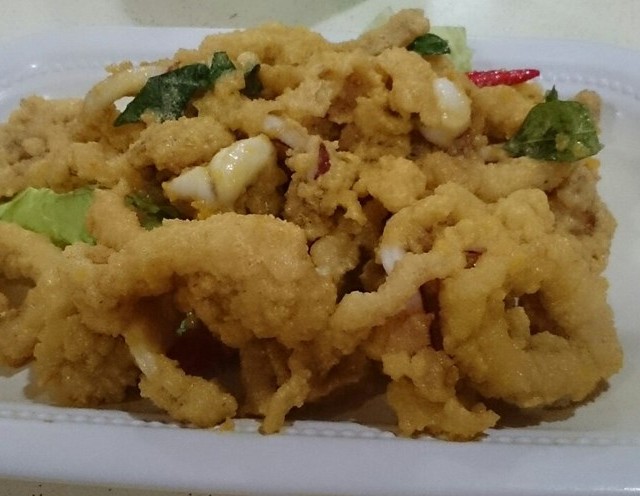 Salted Egg Fried Squid