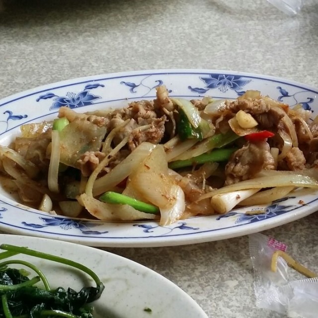 炒山豬肉