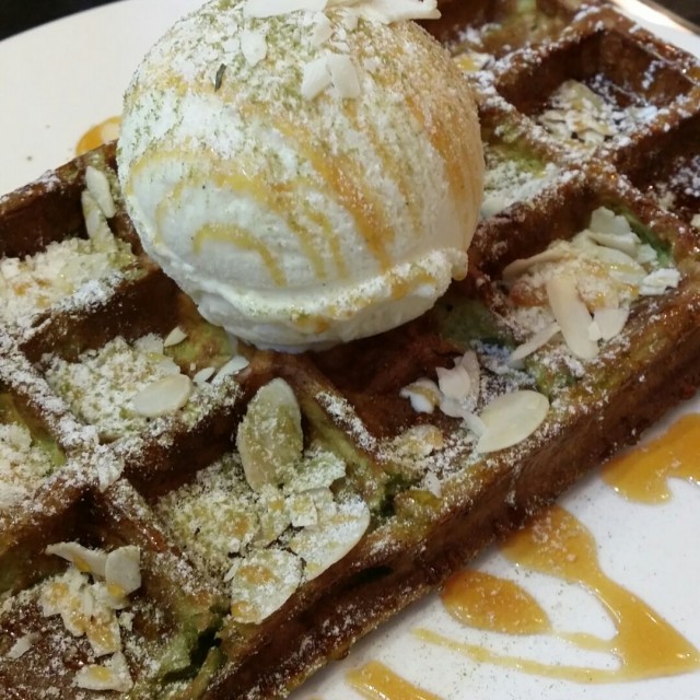 Green Tea Waffle