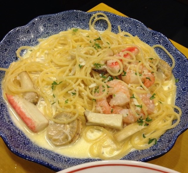 Seafood Cream Pasta
