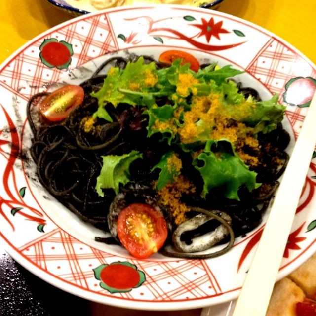 Squid Ink Seafood Pasta