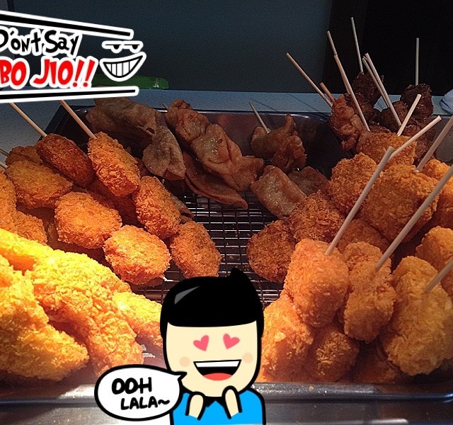 Varieties of chicken & seafood snacks