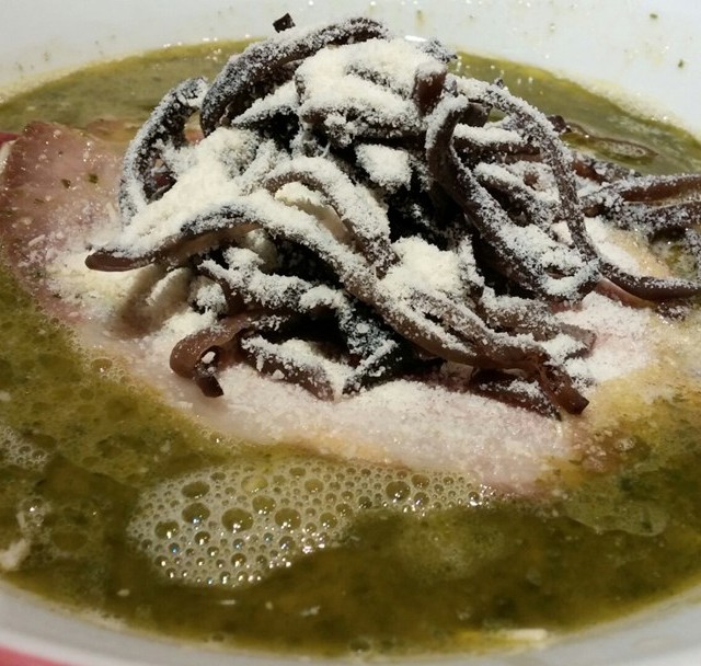 very strong taste of herbs