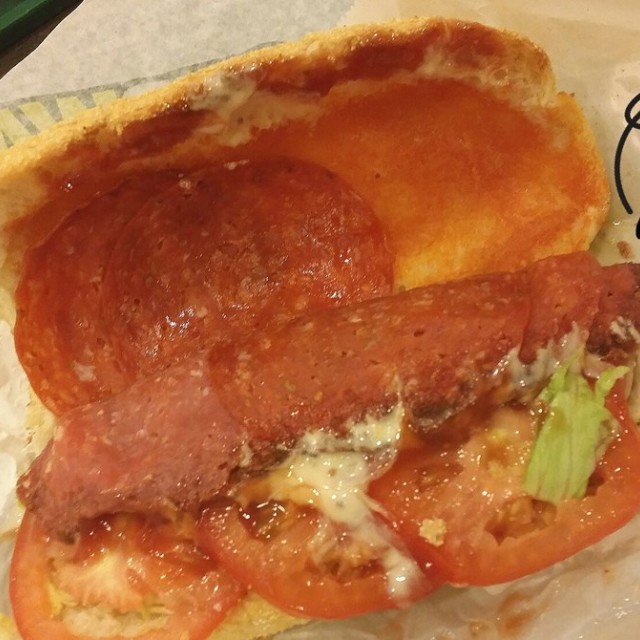 Spicy Italian sandwich