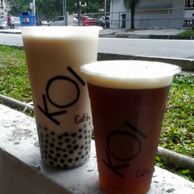 Pearl Milk Tea and Iced Red Tea