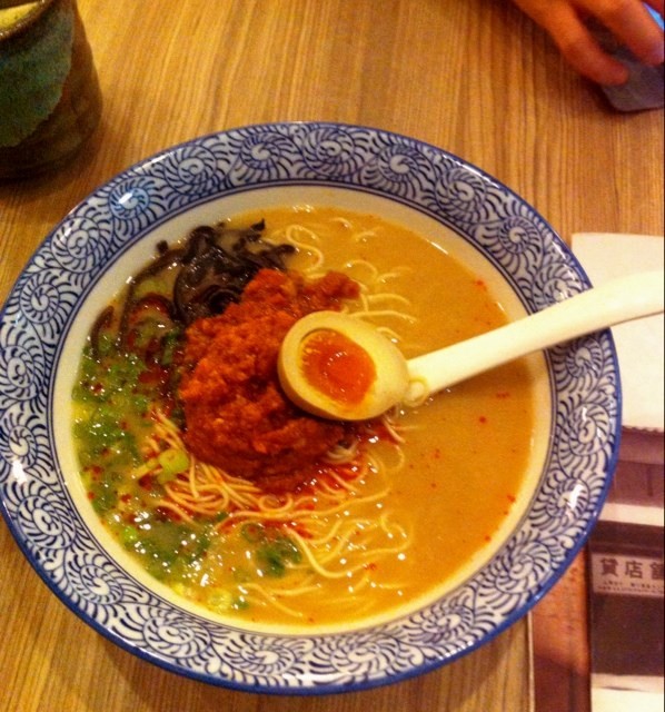 Spicy Minced Pork Tonkotsu Ramen, Ramen