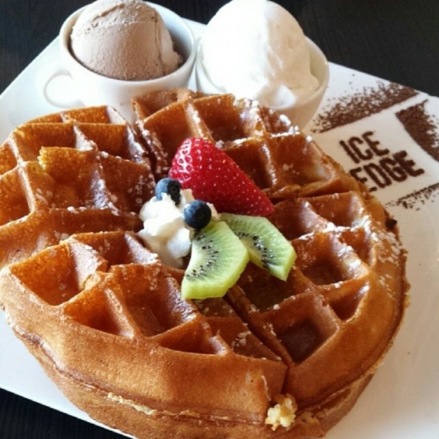 Waffle With Ice Cream
