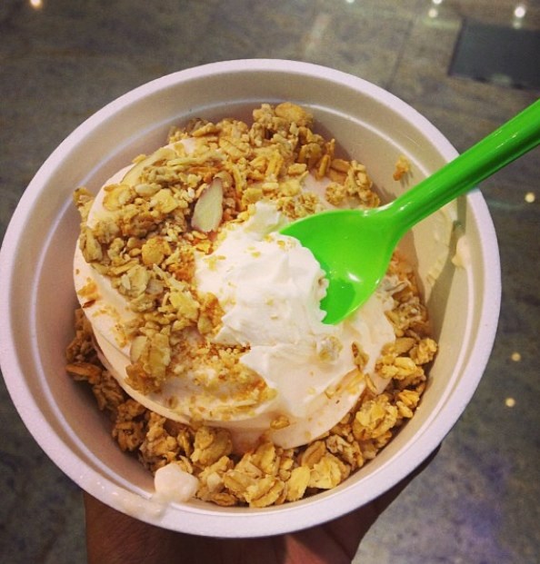 Peach yogurt